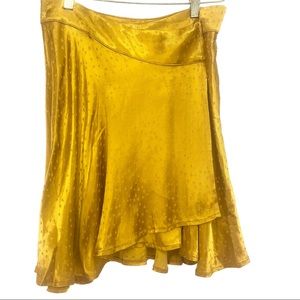 Free People Wrap Skirt 6 Medium Gold Star Repeat